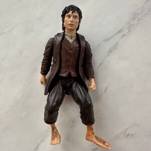 Frodo Baggins Lord of the Rings Action Figure LOTR 2001 Marvel poseable